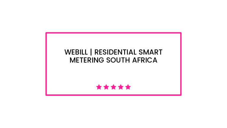 WeBill | Residential Smart Metering South Africa