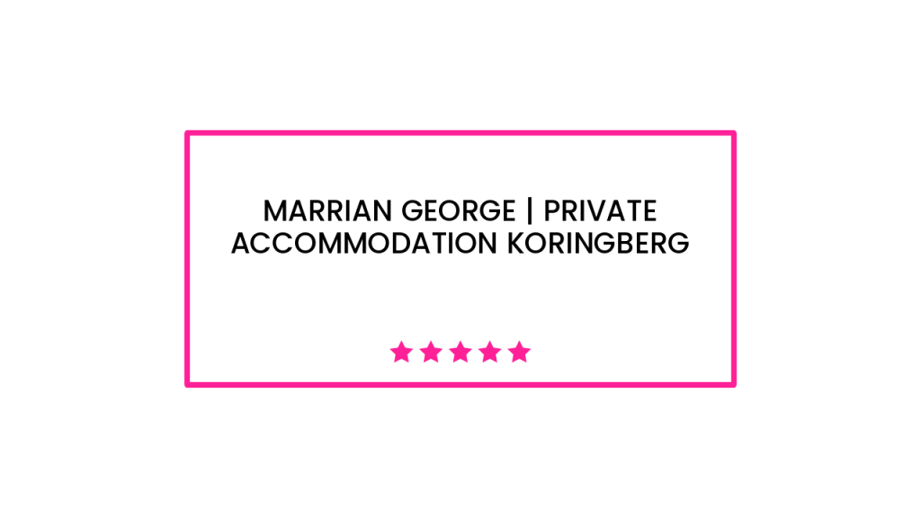 Marrian George | Private Accommodation Koringberg